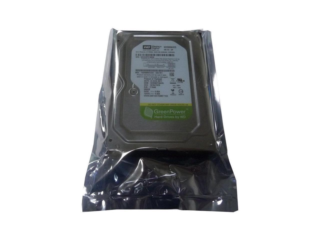 Western Digital WD5000AVDS 500GB 32MB Cache 3.5" SATA2 Hard Drive (For AV & DVR)