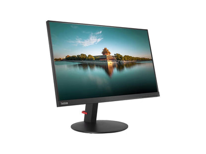 Lenovo ThinkVision T24i-10 24" (Actual size 23.8") Wide Screen Full HD 1920 x 1080 4ms VGA DisplayPort HDMI In-Plane Switching Panel Near Edgeless Monitor