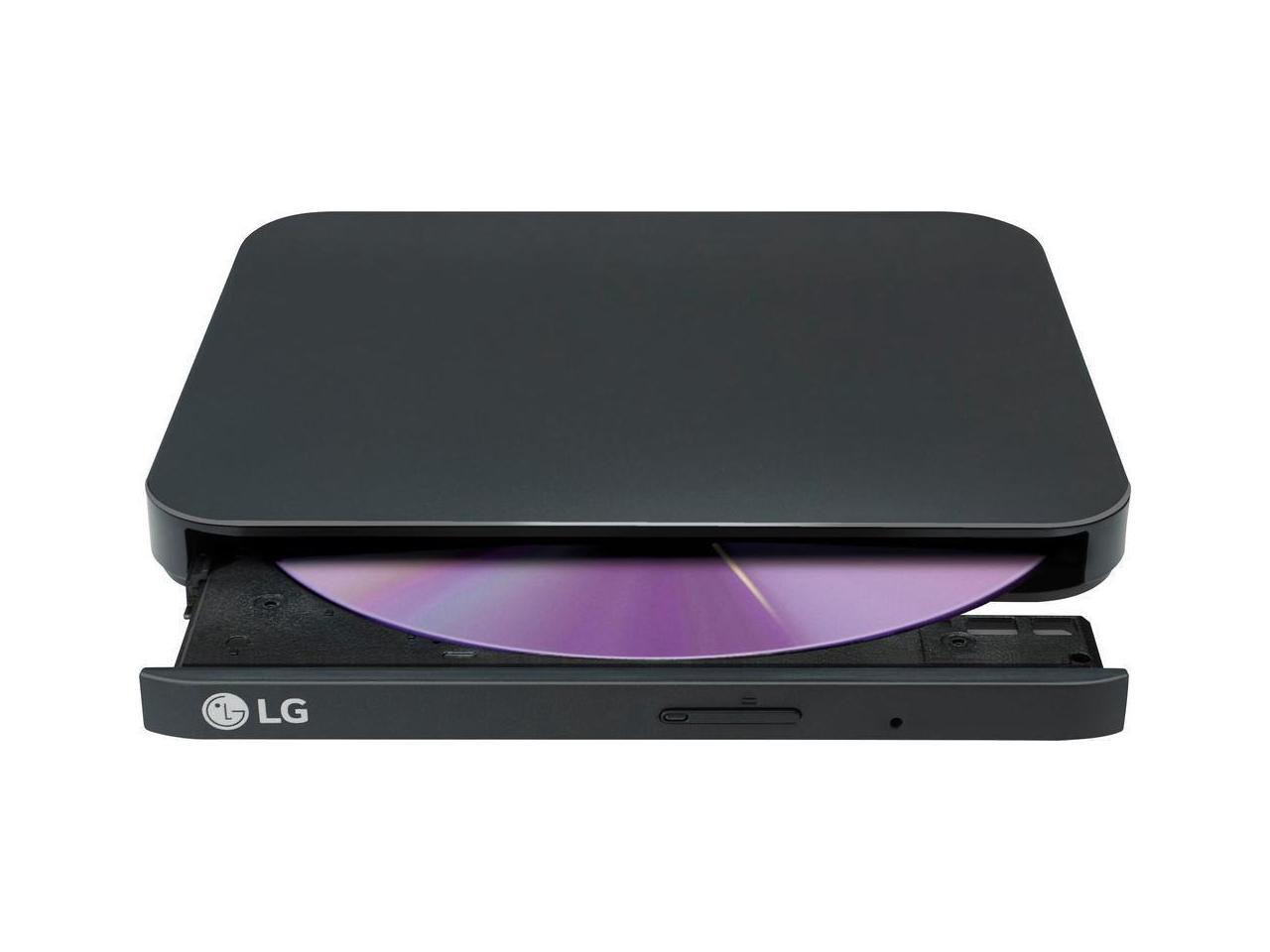 LG SP80NB80 Portable DVD-Writer - DVD-RAM/±R/±RW Support - 24x CD Read/24x CD Write/24x CD Rewrite - 8x DVD Read/8x DVD Write/8x DVD Rewrite - Double-layer Media Supported - USB - ...