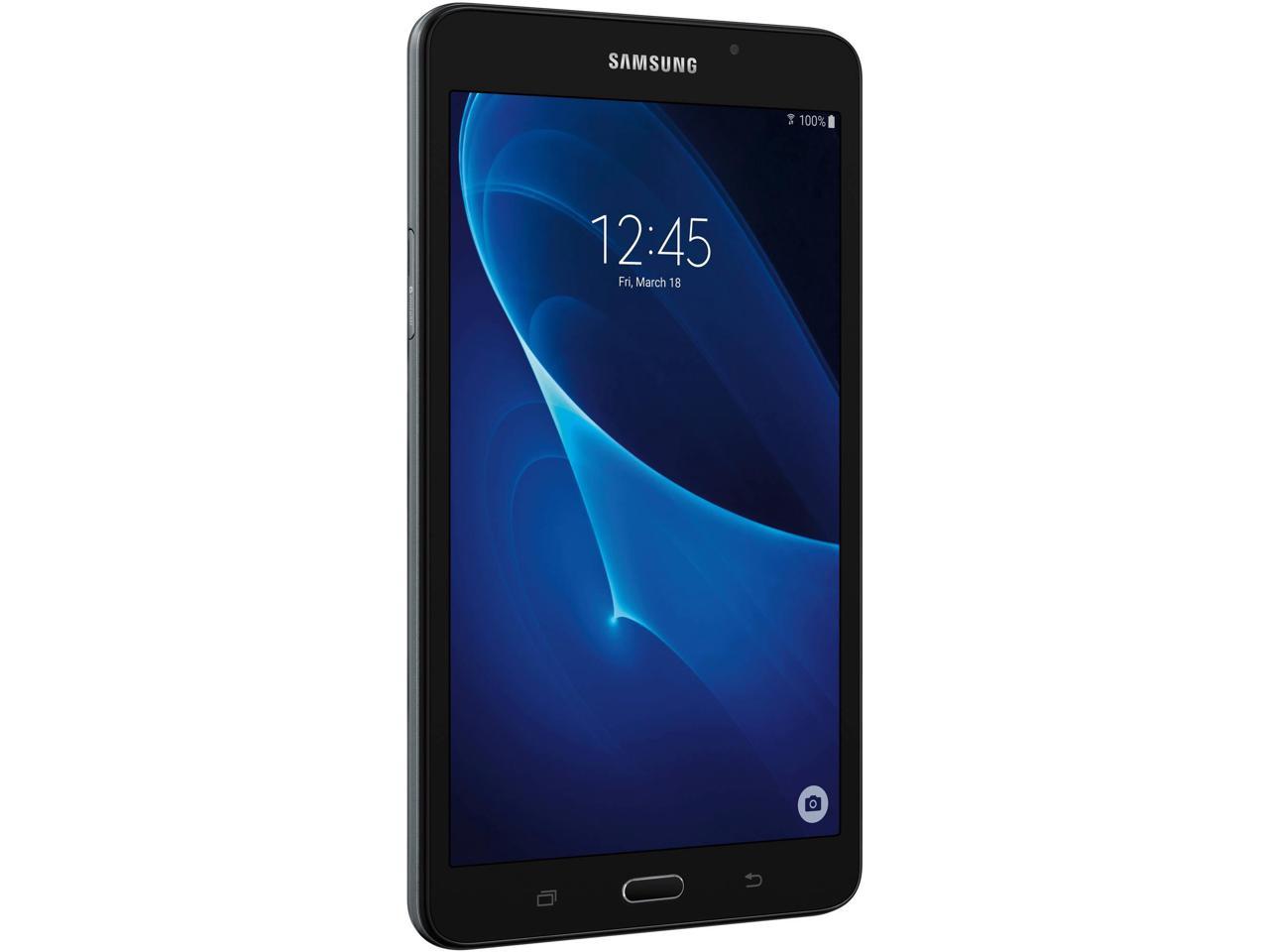 SAMSUNG Galaxy Tab A SM-T280NZKAXAR Quad Core Processor 1.30 GHz 1.5 GB Memory 8 GB Flash Storage 7.0" 1280 x 800 Tablet Android 5.1 (Lollipop) Black