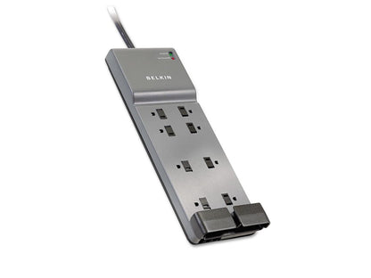 Home/Office Surge Protector 8 Outlets 6 ft Cord 3550 Joules Gray BE10823008