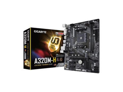 GIGABYTE GA-A320M-H AM4 AMD A320 SATA 6Gb/s USB 3.1 HDMI Micro ATX AMD Motherboard