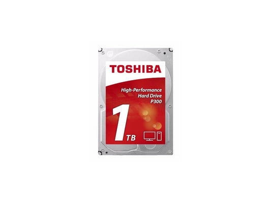 Toshiba P300 1TB Desktop PC Internal Hard Drive 7200 RPM SATA 6Gb/s 64 MB Cache 3.5 inch - HDWD110UZSVA (BULK)