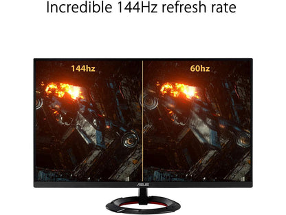 ASUS TUF Gaming 27â€? 1080P Monitor (VG279Q1R) - Full HD, IPS, 144Hz, 1ms, Extreme Low Motion Blur, Speaker, FreeSync™ Premium, Shadow Boost, VESA Mountable, DisplayPort, HDMI, Tilt Adjustable