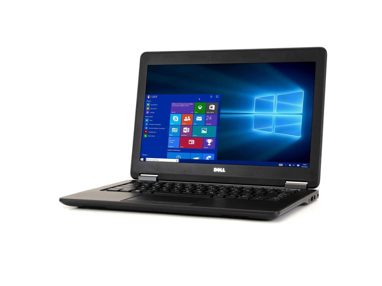 Dell Latitude E7250 Laptop Computer, 2.90 GHz Intel i7 Dual Core Gen 5, 8GB DDR3 RAM, 256GB SSD Hard Drive, Windows 10 Professional 64 Bit, 12" Screen
