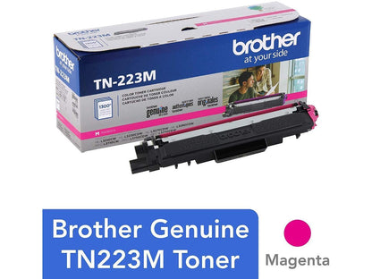 Brother International - TN223M - Brother Genuine TN-223M Standard Yield Magenta Toner Cartridge - Laser - Standard Yield