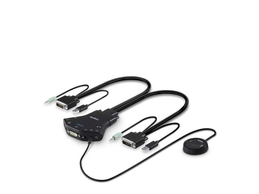Belkin Secure 2-port Flip DVI-D KVM with Audio, PP 3.0