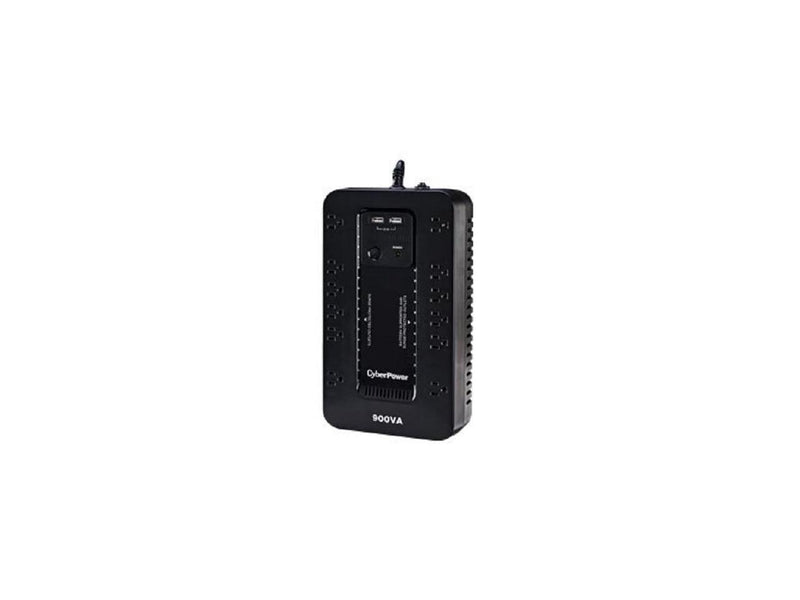 CyberPower ST900U Standby UPS System, 900 VA / 500 Watts, 12 Outlets, 2 USB Charging Ports, Compact