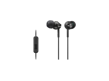 Sony Mdrex110ap/b Ex Monitor In-ear Headphones With Microphone (black)