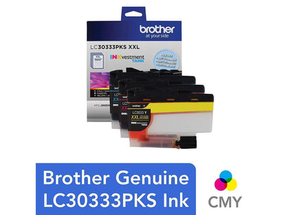Brother LC30333PKS Super High Yield Ink Cartridge - Combo Pack - Cyan/Magenta/Yellow
