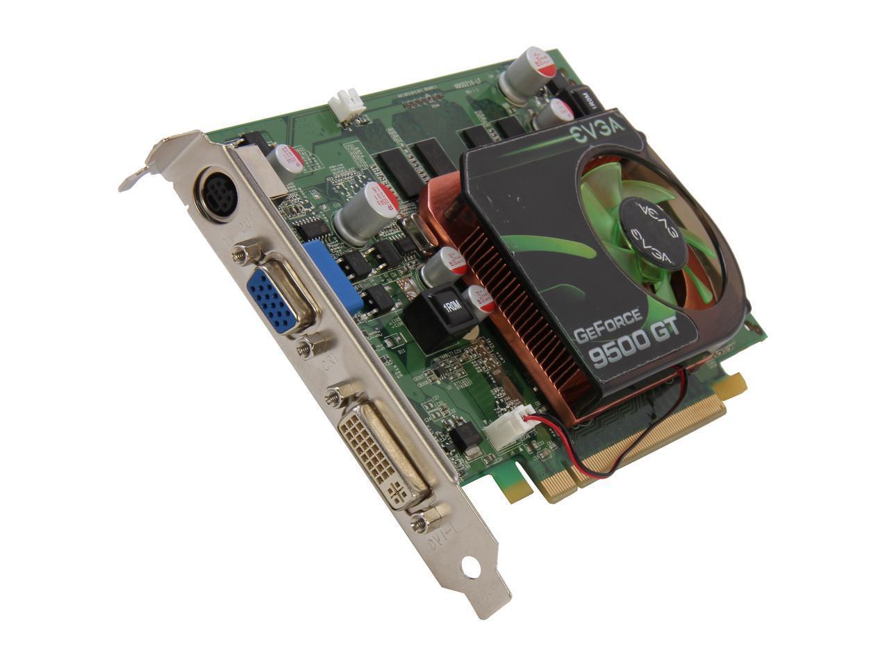 EVGA GeForce 9500 GT DirectX 10 01G-P3-N958-RX 1GB 128-Bit DDR2 PCI Express 2.0 x16 HDCP Ready Video Card
