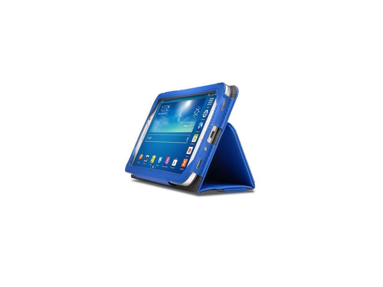 Blue Portafolio Case For Samsung Galaxy Tab 3 7.0