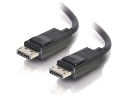 C2G 54424 DisplayPort Cable with Latches M/M, 8K UHD Compatible - Digital Audio Video, Black (20 Feet, 6.09 Meters)