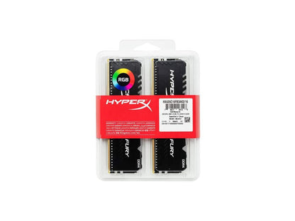 HyperX Fury RGB 32GB (2 x 16GB) DDR4 3466MHz CL16 DIMM XMP Desktop Memory HX434C16FB3AK2/32