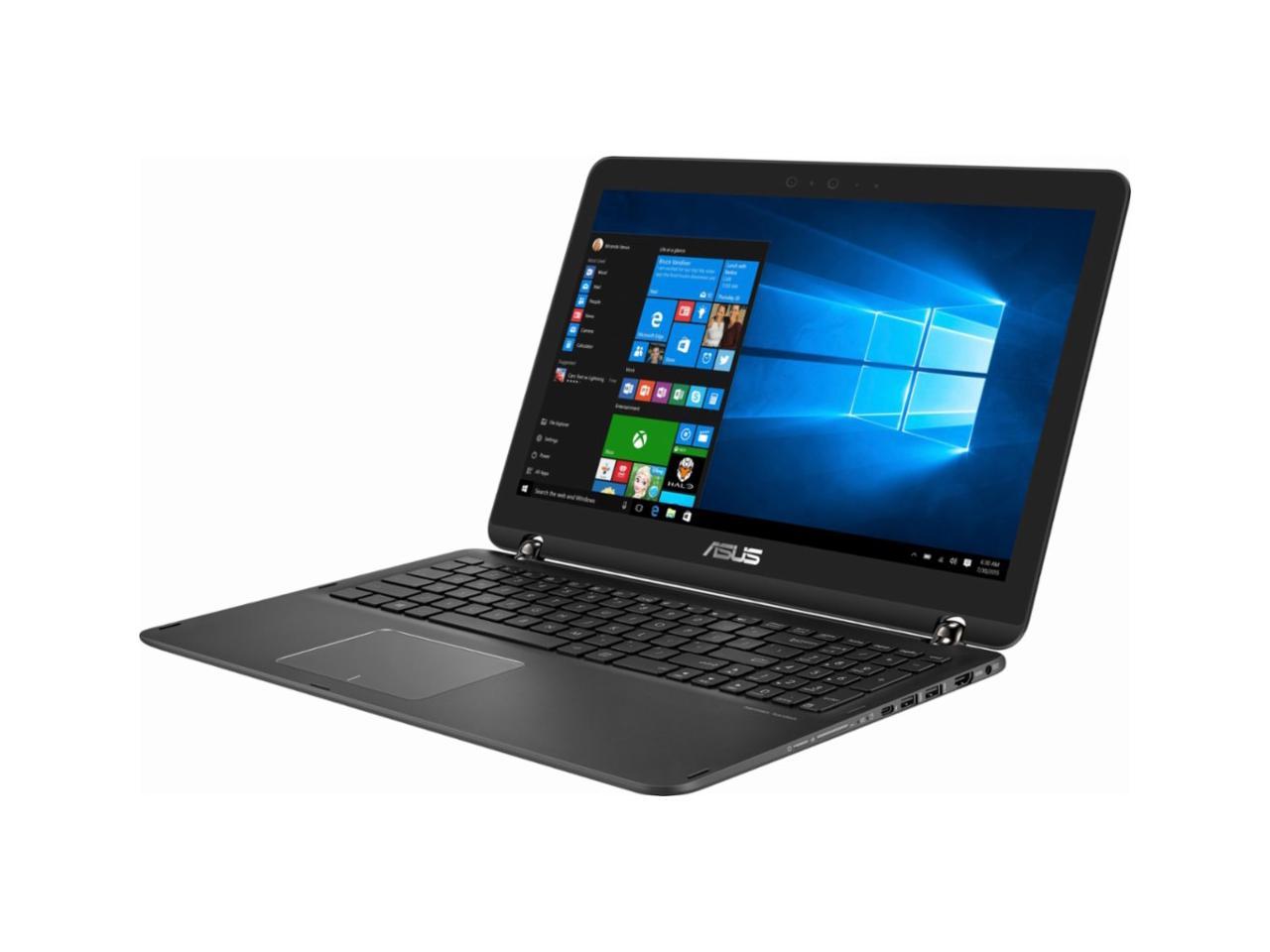 Asus Convertible 2-in-1 15.6 Full HD Touchscreen LED backlight Gaming Laptop | Intel Core i7-7500U 2.7GHz | 16GB DDR4 RAM | 2TB HDD+256G SSD | NVIDIA GeForce 940MX | Thunderbolt | Win10 Black Aluminum