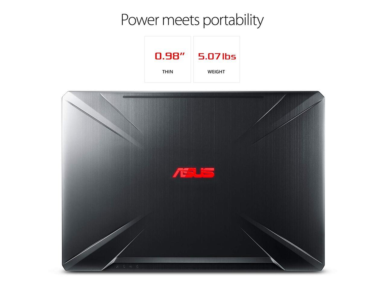 2019 ASUS TUF Powerful Gaming Laptop(16G High-frequency Memory/256G SSD M.2+1TB HDD) |15.6 FHD Widescreen|Intel Six-Core i7-8750H | NVIDIA GeForce GTX 1060-6GB| HyperCool Tech |Backlit KB | Windows 10