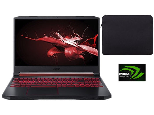 Newest Acer Nitro 5 15.6" FHD IPS Gaming Laptop |9th Gen Intel Quad Core i5-9300H| 8GB DDR4|256G PCI-e SSD | Nvidia Geforse GTX1050 GDDR5 | Backlit Keyboard | Window 10| Include Sleeve