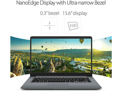 Newest Asus VivoBook Thin & Lightweight Laptop (8G DDR4/512G SSD)|15.6" Full HD(1920x1080) WideView display| AMD Quad Core A12-9720P Processor| Wi-Fi AC|Fingerprint Reader|HDMI |Windows 10 in S Mode