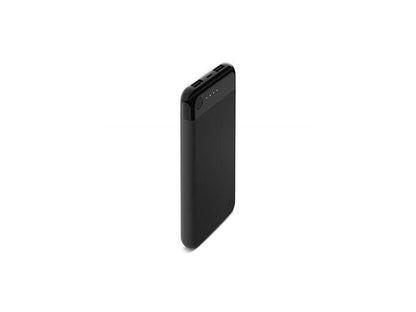 belkin boost charge power bank 10k with lightning connector mficertified 10000 mah portable charger for iphone/ipad/airpods, black