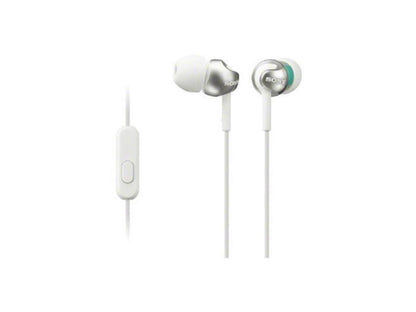 Sony Mdrex110ap/w Ex Monitor In-ear Headphones With Microphone (white)