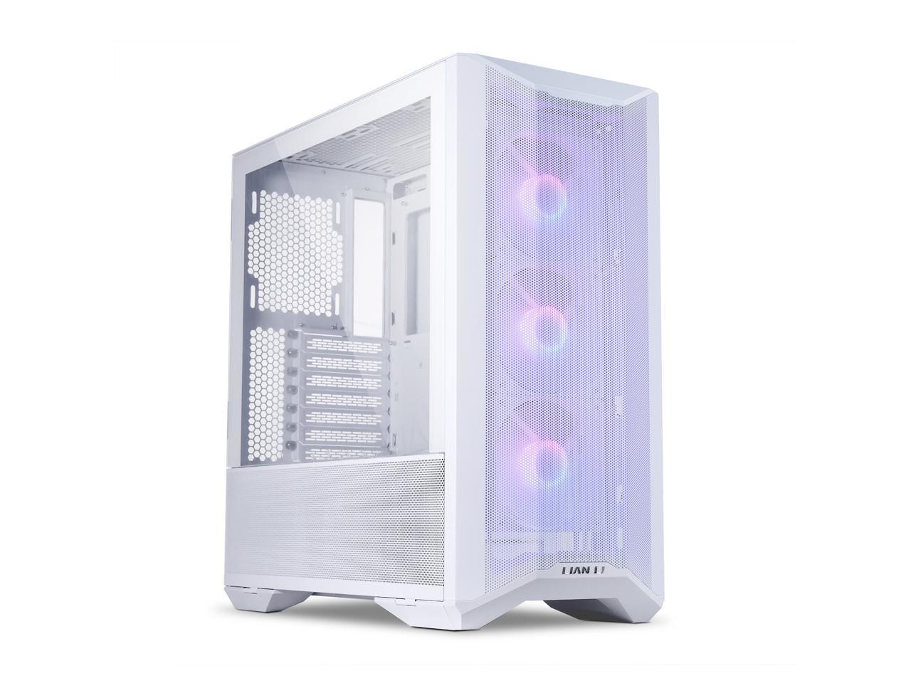 LIAN LI LANCOOL II MESH C RGB SNOW WHITE Tempered Glass ATX Case - White Color, Type C Included - LANCOOL II MESH C RGB-S