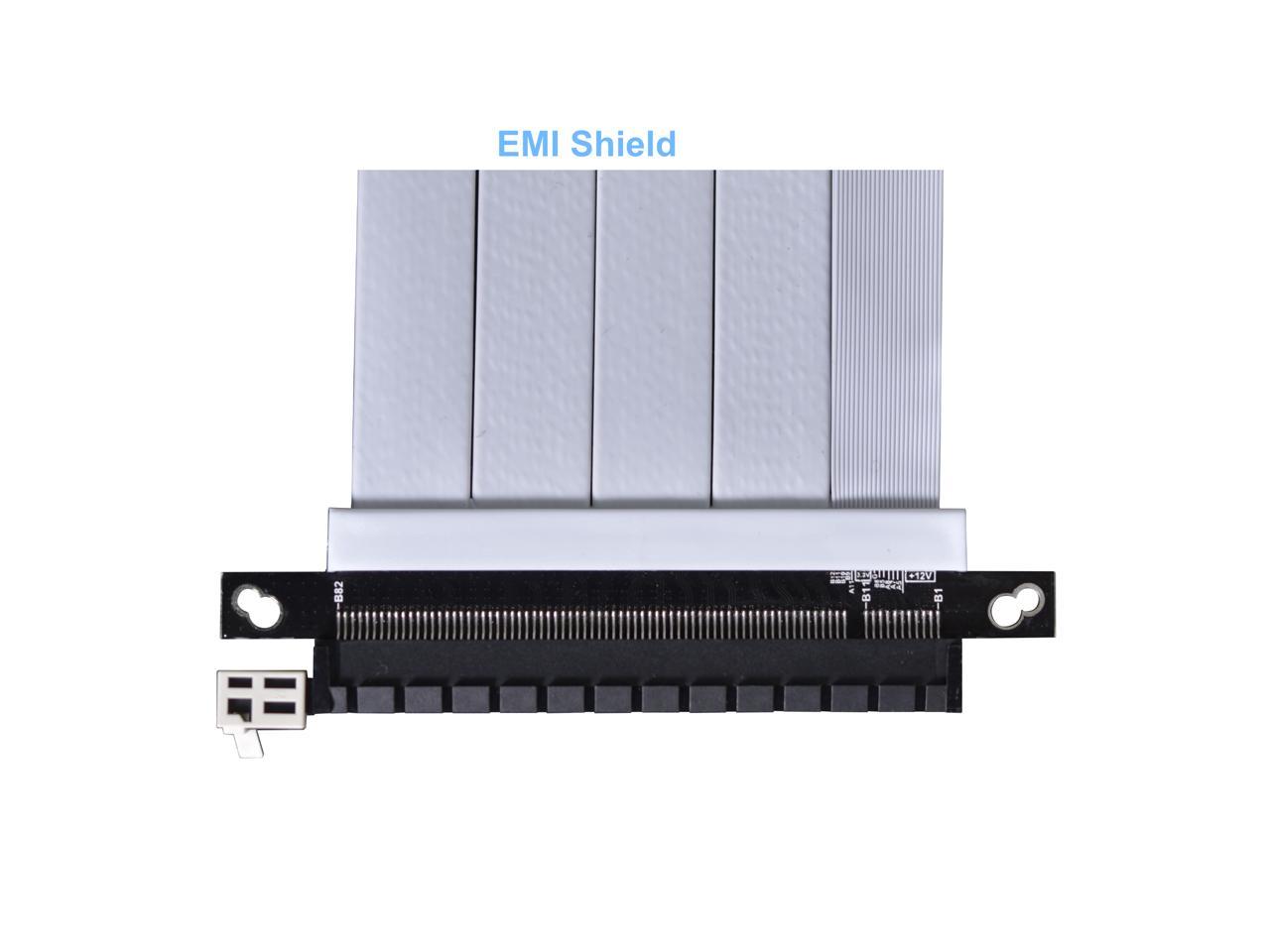 LIAN LI Premium PCI-E 16X 4.0 White Extender Riser Cable 600 mm , White Color ---PW-PCI-4-60W