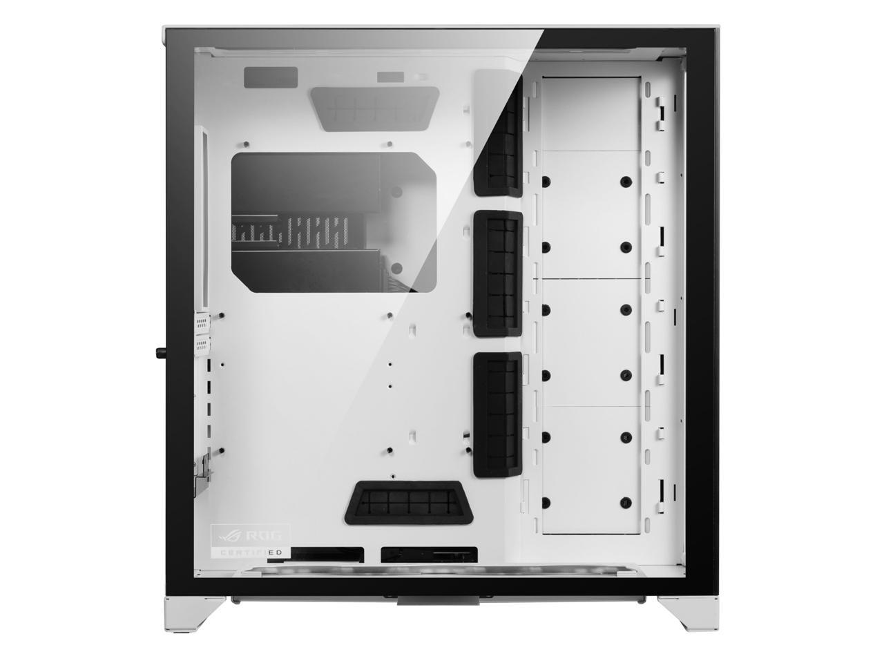 LIAN LI O11 Dynamic XL ROG Certificated - White Color - Tempered Glass on the Front, and Left Side - E-ATX, ATX Full Tower Gaming Computer Case - O11D XL-W