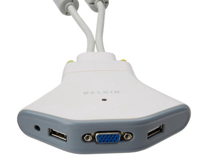 Flip 2-Port KVM with Remote USB