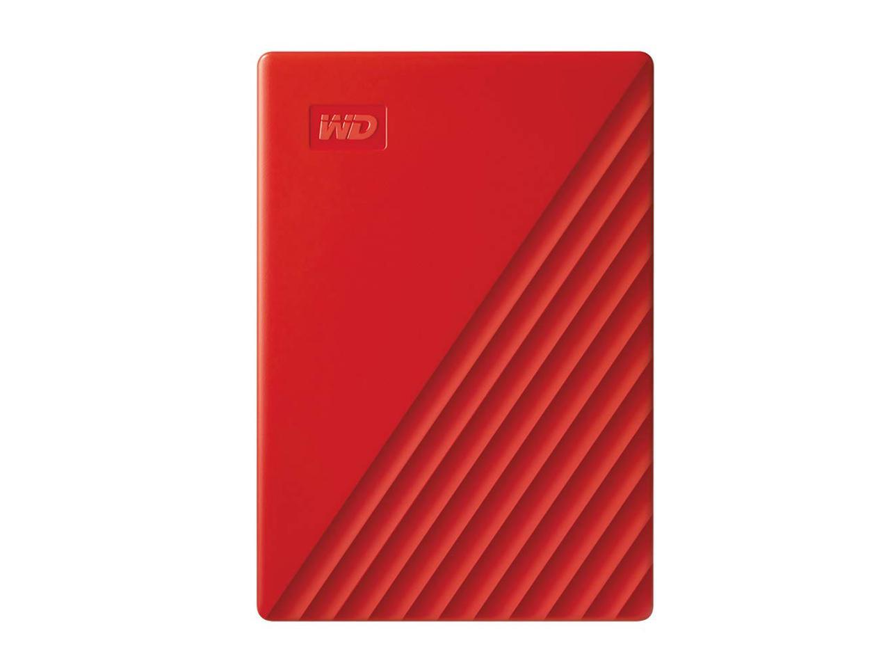 WD 1TB My Passport Portable Storage USB 3.2 Gen 1 - Red - WDBYVG0010BRD-WESN