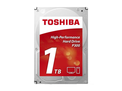 Toshiba P300 1TB Desktop PC Internal Hard Drive 7200 RPM SATA 6Gb/s 64 MB Cache 3.5 inch - HDWD110UZSVA (BULK)