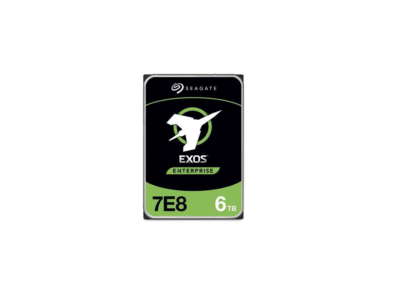 Seagate Exos 7E8 Enterprise 6TB 7200RPM 256MB 512N SATA 6Gb/s 3.5" Internal Hard Drive - ST6000NM002A