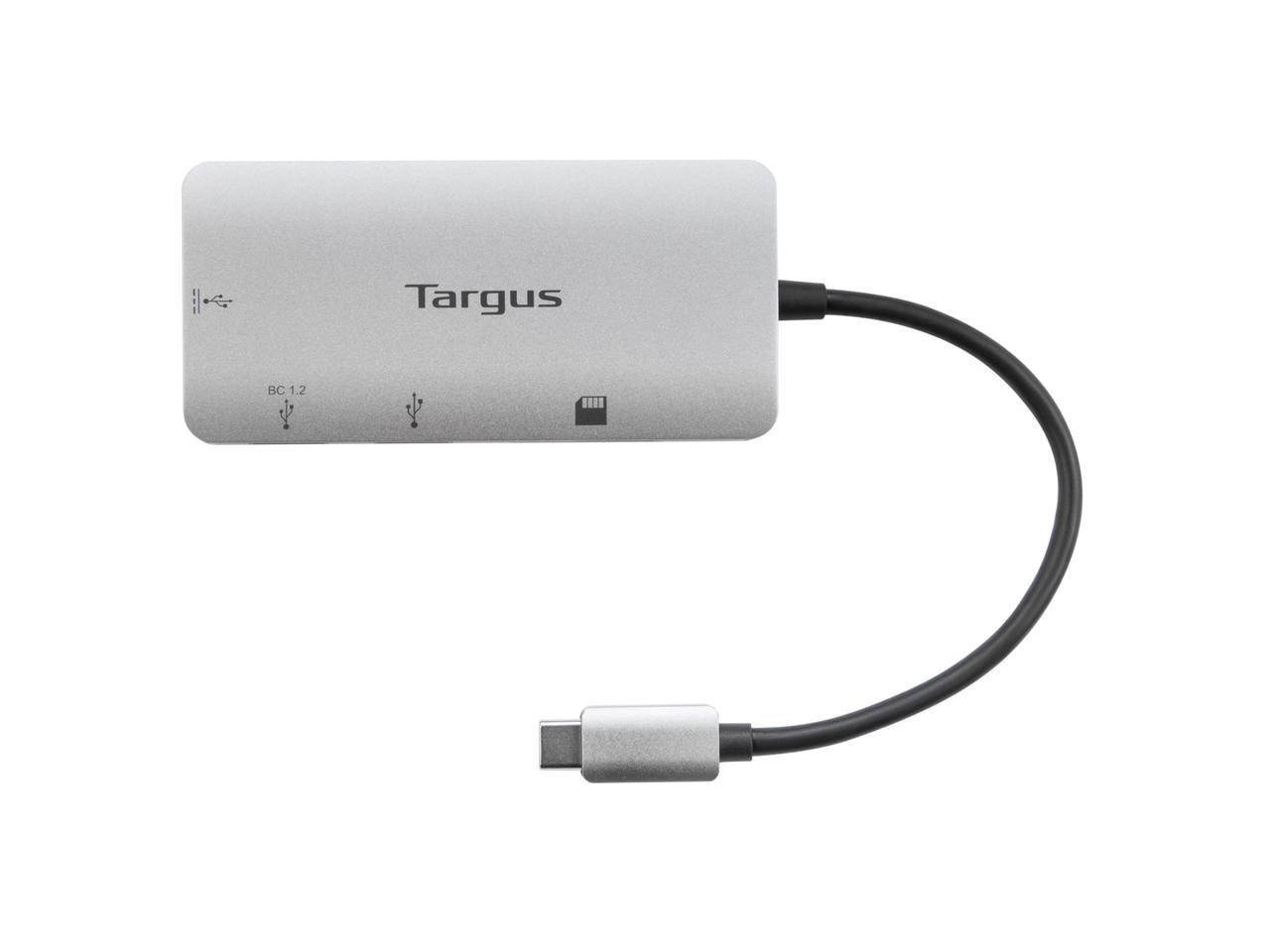 Targus Usb-C Multi-Port Hub With Card Reader And 100W Pd Pass-Thru