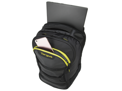 Targus 15.6" Targus Work + Play Fitness Backpack (Black/Yellow) - TSB944US