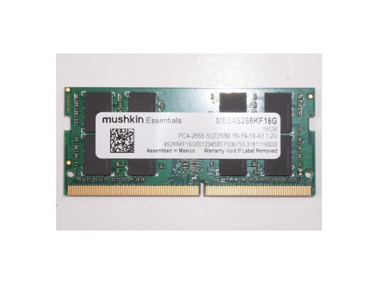 MES4S266KF16G Mushkin 16 GB PC4-2666 SO-DIMM Memory