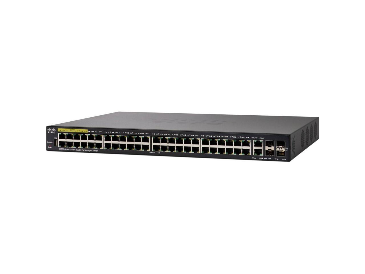 Cisco Sg350-52Mp 52-Port Gigabit Max-Poe Managed Switch