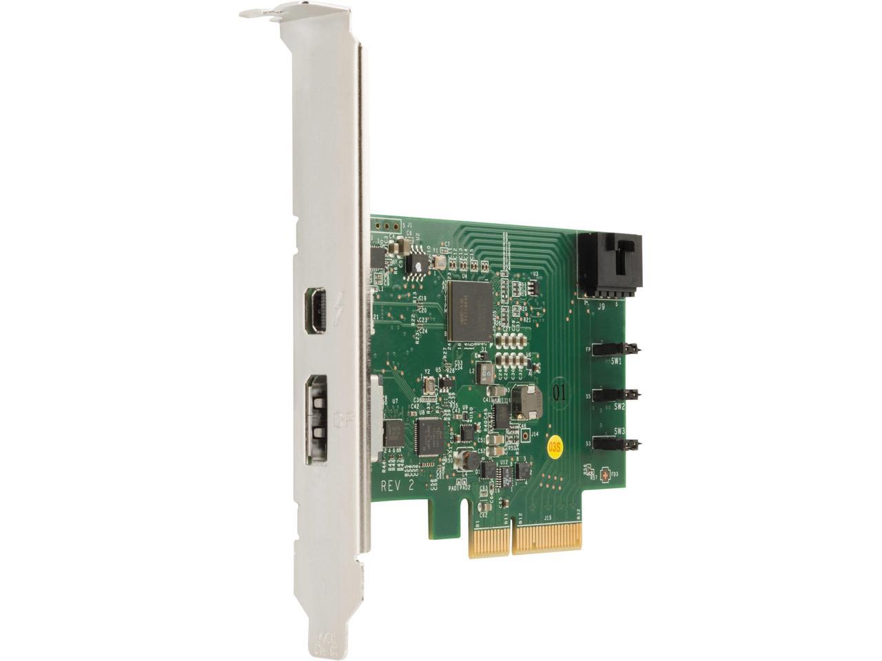 HP 1-port Thunderbolt Adapter with DisplayPort Input - PCI Express - Plug-in Card - 1 Thunderbolt Port(s)