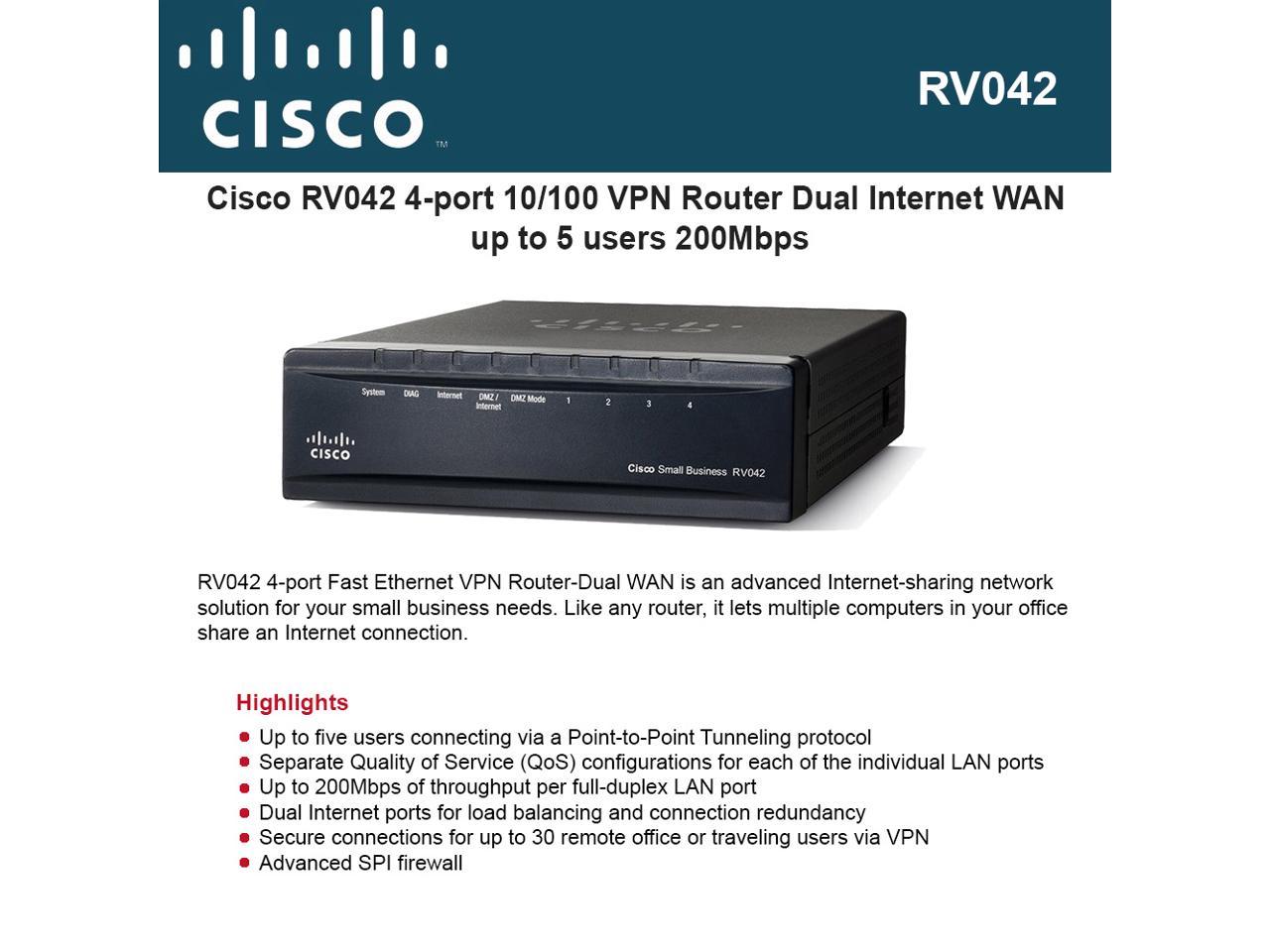 Cable Dsl Vpn Router 4 Pt - RV042