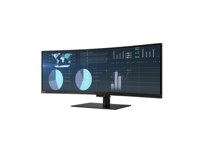 Lenovo ThinkVision P44w-10 43.4" WQUXGA WLED LCD Monitor - 32:10 - Raven Black - 61D5RAR1US