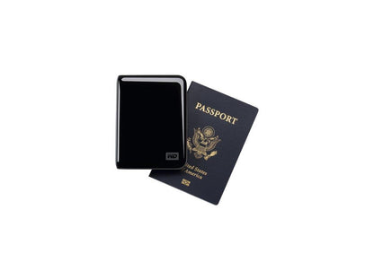 WD My Passport Essential SE 750 GB USB 3.0/2.0 Ultra Portable External Hard Drive (Black)