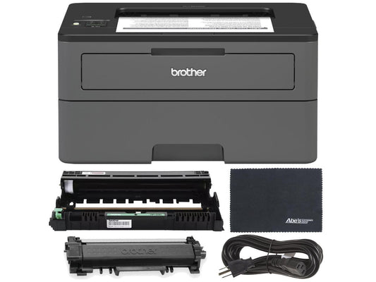 Brother HL-L2370DW Wireless Monochrome (Black and White) Laser Printer + ZoomSpeed Bundle