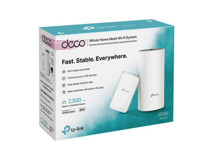 TP-Link Deco E3 Wireless-AC1200 Dual-Band Mesh Wi-Fi System, DECO E3 2-PACK