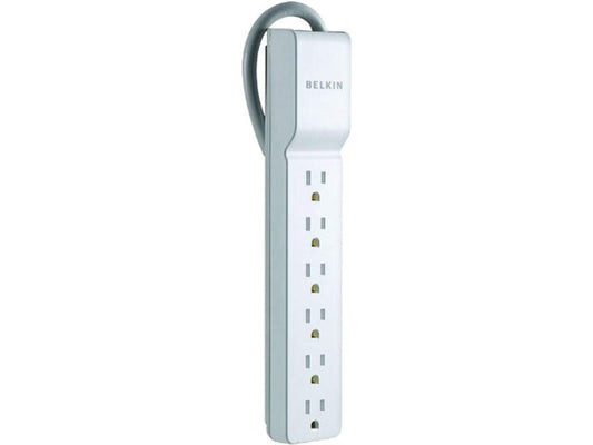 belkin be106000-2.5 6-outlet home/office surge protector (2.5ft cord)