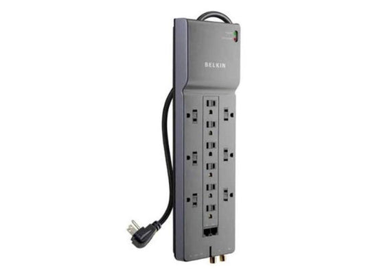 belkin home/office 12-outlets surge suppressor - receptacles: 12 x nema 5-15r - 3960j be112234-08