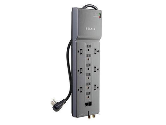 belkin, 12 outlet 4120j 10' cord surge (catalog category: power protection / home theater surge & ups)