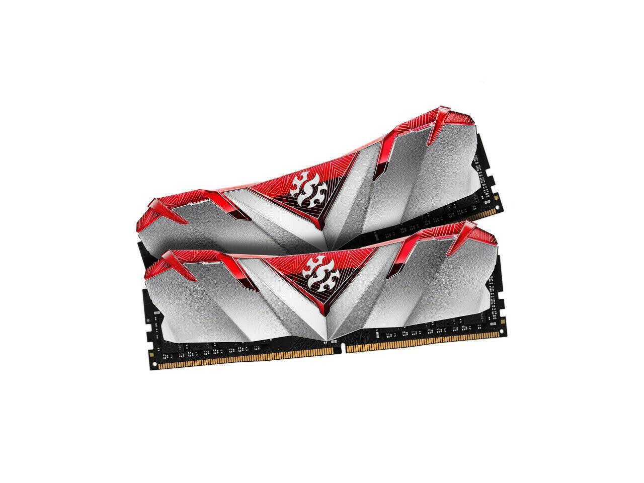 XPG GAMMIX D30 Desktop Memory: 16GB (2x8GB) DDR4 3200MHz CL16 Red