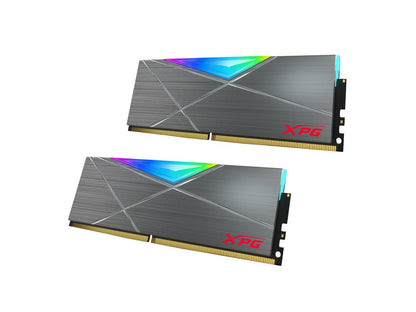 XPG SPECTRIX D50 16GB (2 x 8GB) DDR4 3600 (PC4 28800) CL18 RGB Desktop Memory AX4U360038G18A-DT50