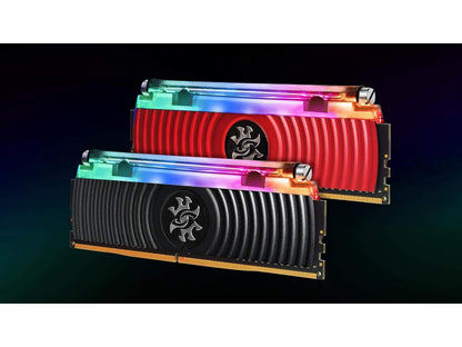 XPG SPECTRIX D80 RGB Desktop Memory: 16GB (2x8GB) DDR4 4133MHz CL19 Red