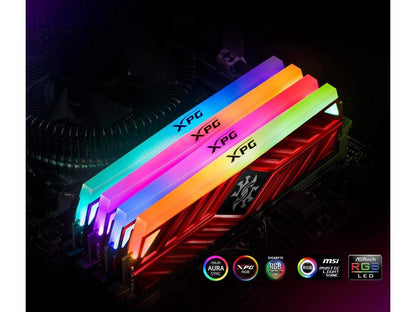 XPG SPECTRIX D41 RGB Gaming Memory: 16GB (2x8GB) DDR4 3200MHz CL16 Red