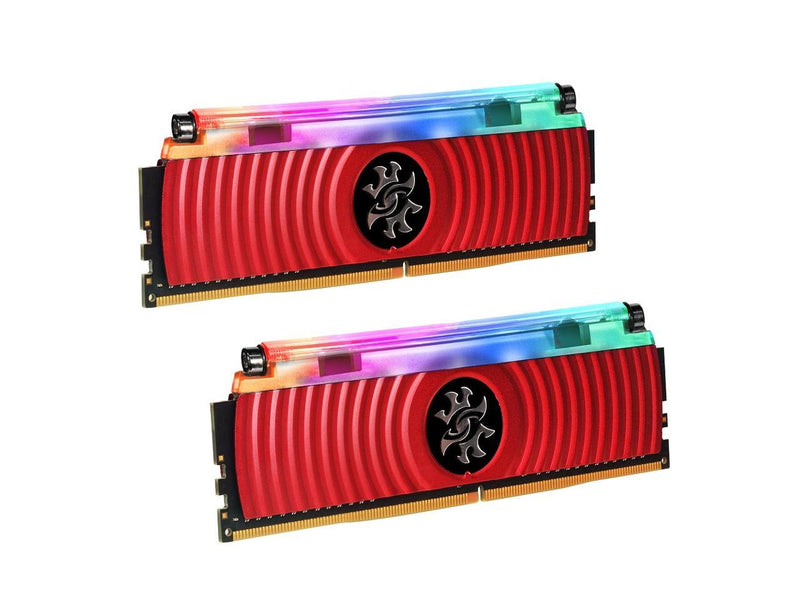 XPG SPECTRIX D80 RGB Desktop Memory Series: 16GB (2x8GB) DDR4 3600MHz CL18 Red