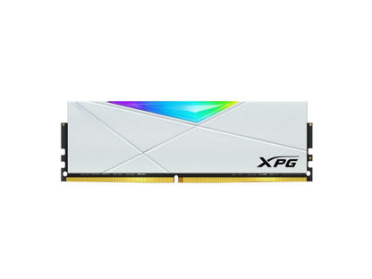 XPG SPECTRIX D50 RGB Desktop Memory: 16GB (2x8GB) DDR4 3600MHz CL18 White